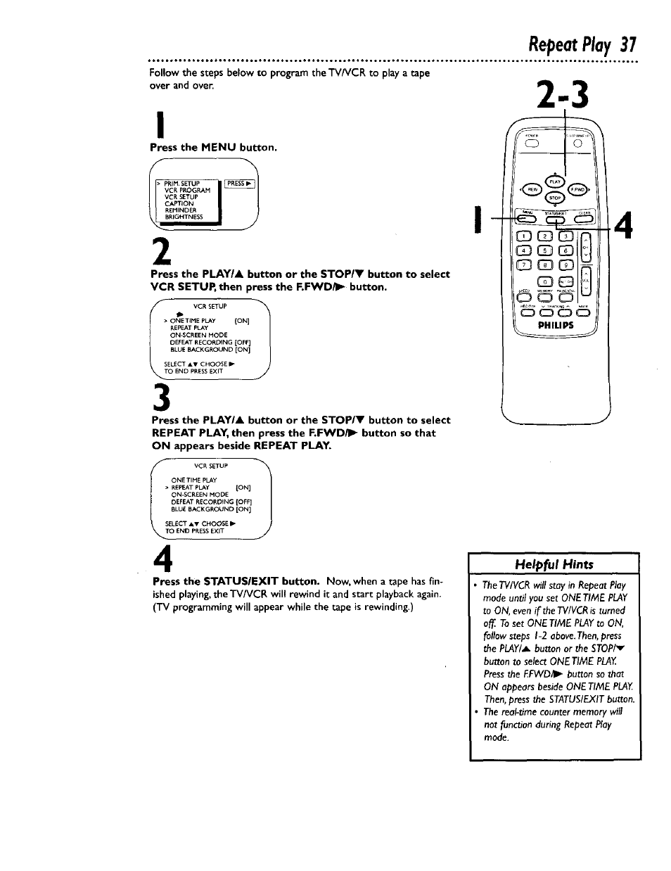 Repeat play 37 | Philips CCB 132AT User Manual | Page 37 / 59