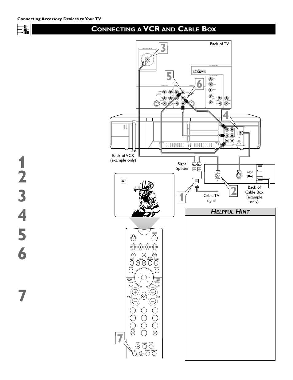 Onnecting a, Able, Elpful | Philips 51PW9363 User Manual | Page 10 / 65