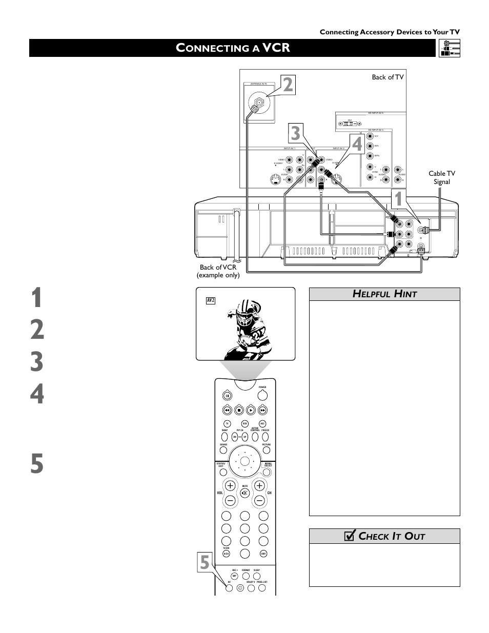 Cc c, Onnecting a, Elpful | Heck | Philips 51PW9363 User Manual | Page 9 / 65