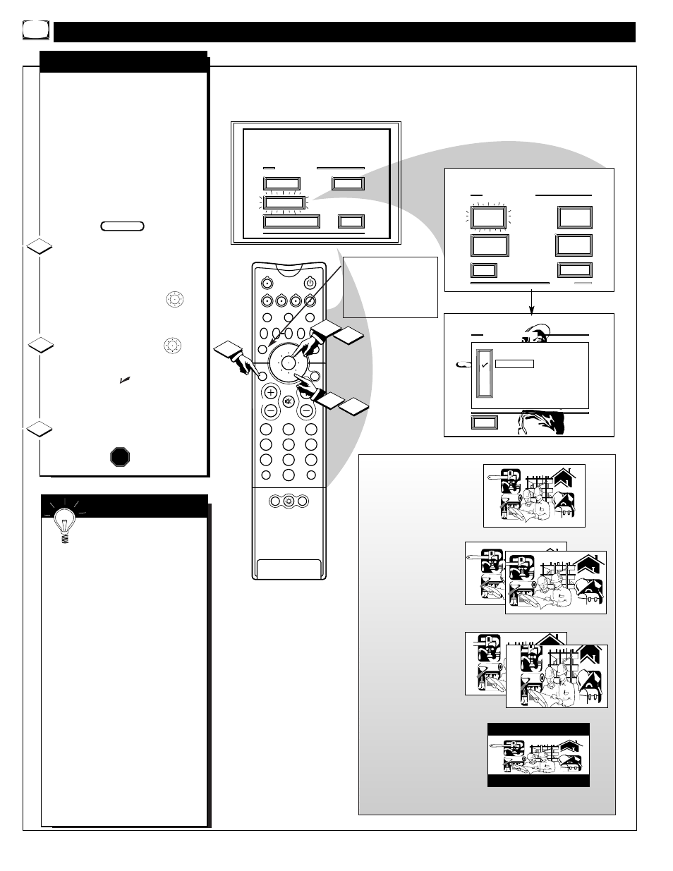 Eature, Ontrol, Djustments | Philips 60PP 9601 User Manual | Page 10 / 60