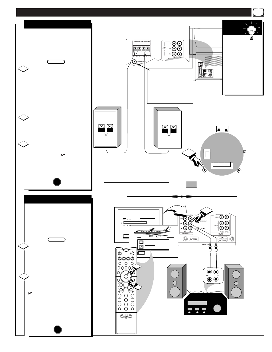 Ound, Ontrols, Continued | Surround sound, Variable audio output | Philips 60PP 9601 User Manual | Page 31 / 60