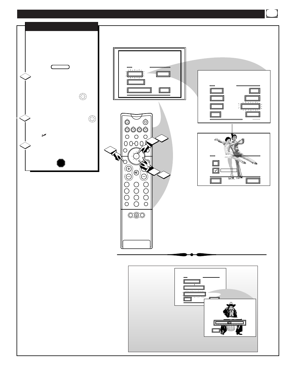 Icture, Ontrols, Continued | Clearview, Stop | Philips 60PP 9601 User Manual | Page 7 / 60