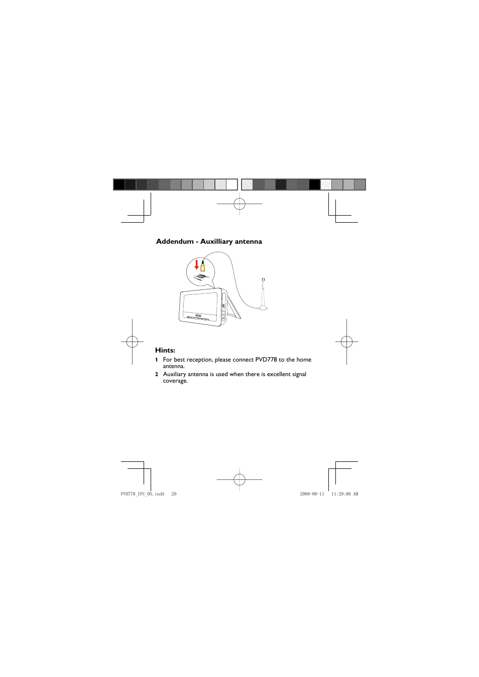 Philips PVD778 User Manual | Page 20 / 20