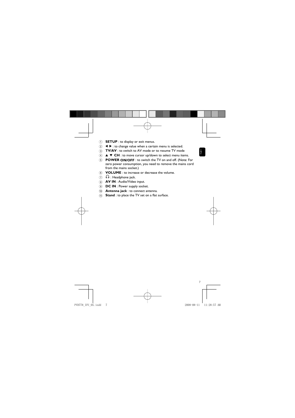 Philips PVD778 User Manual | Page 7 / 20