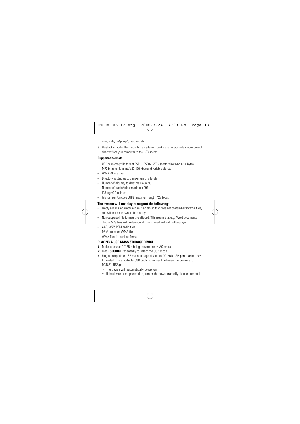 Philips DC185 User Manual | Page 13 / 17