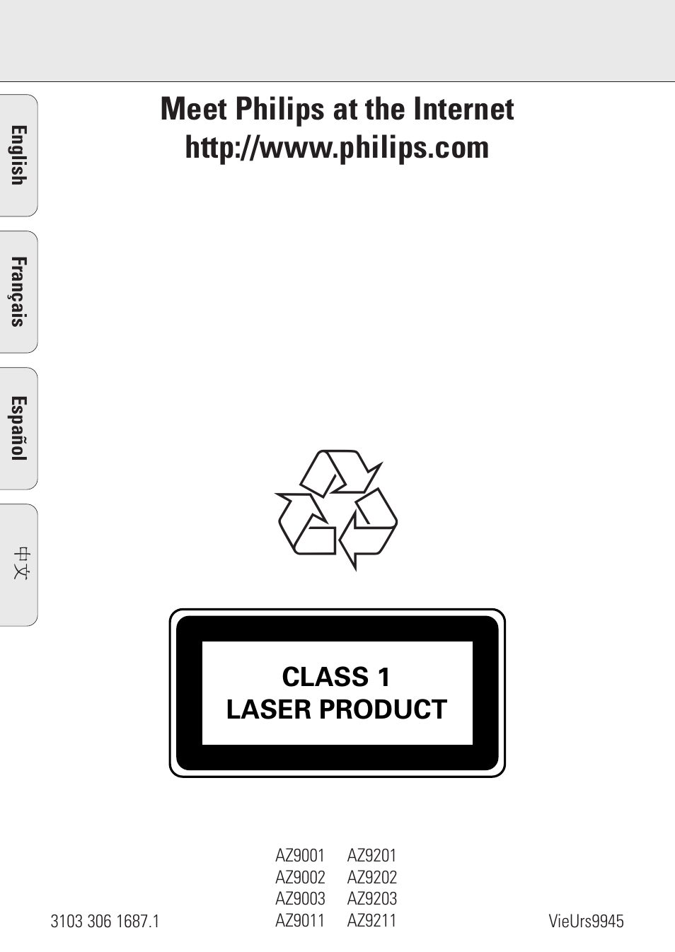 Philips AZ9003/11 User Manual | Page 62 / 62