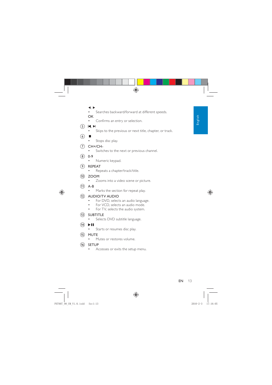 Philips PD7007/55 User Manual | Page 12 / 26