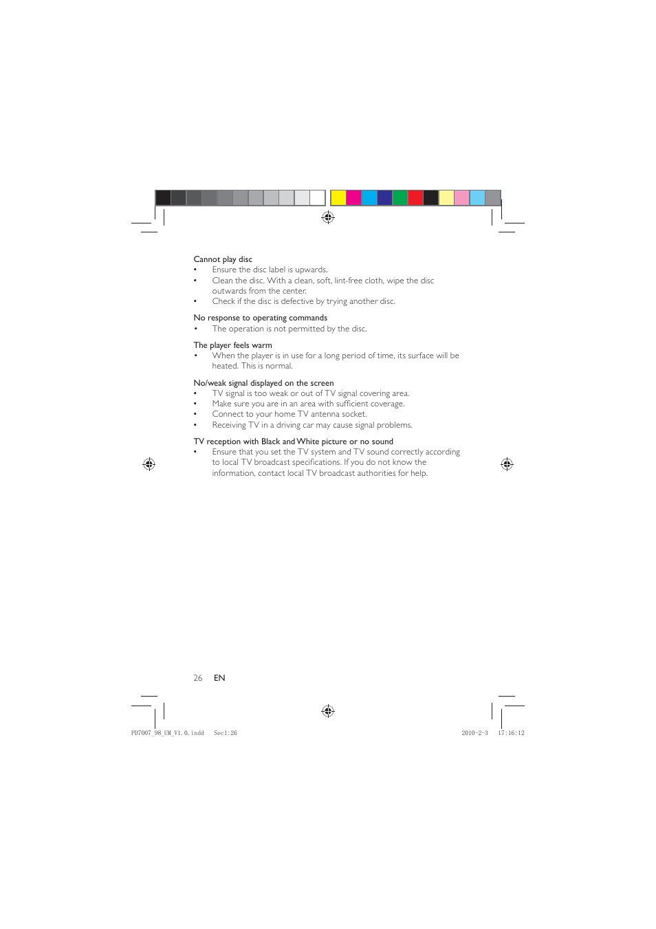 Philips PD7007/55 User Manual | Page 25 / 26