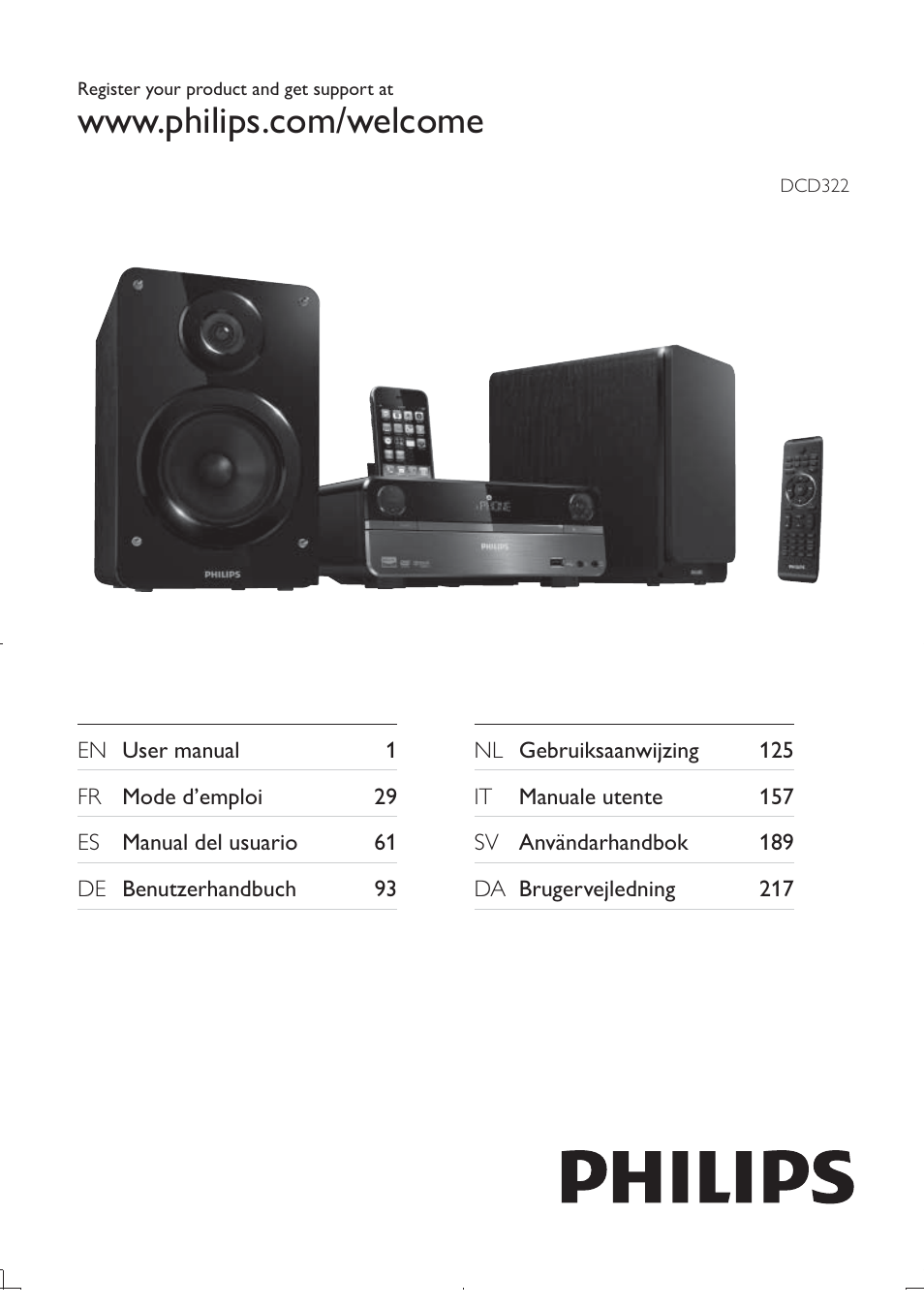 Philips DCD322/12 User Manual | 31 pages