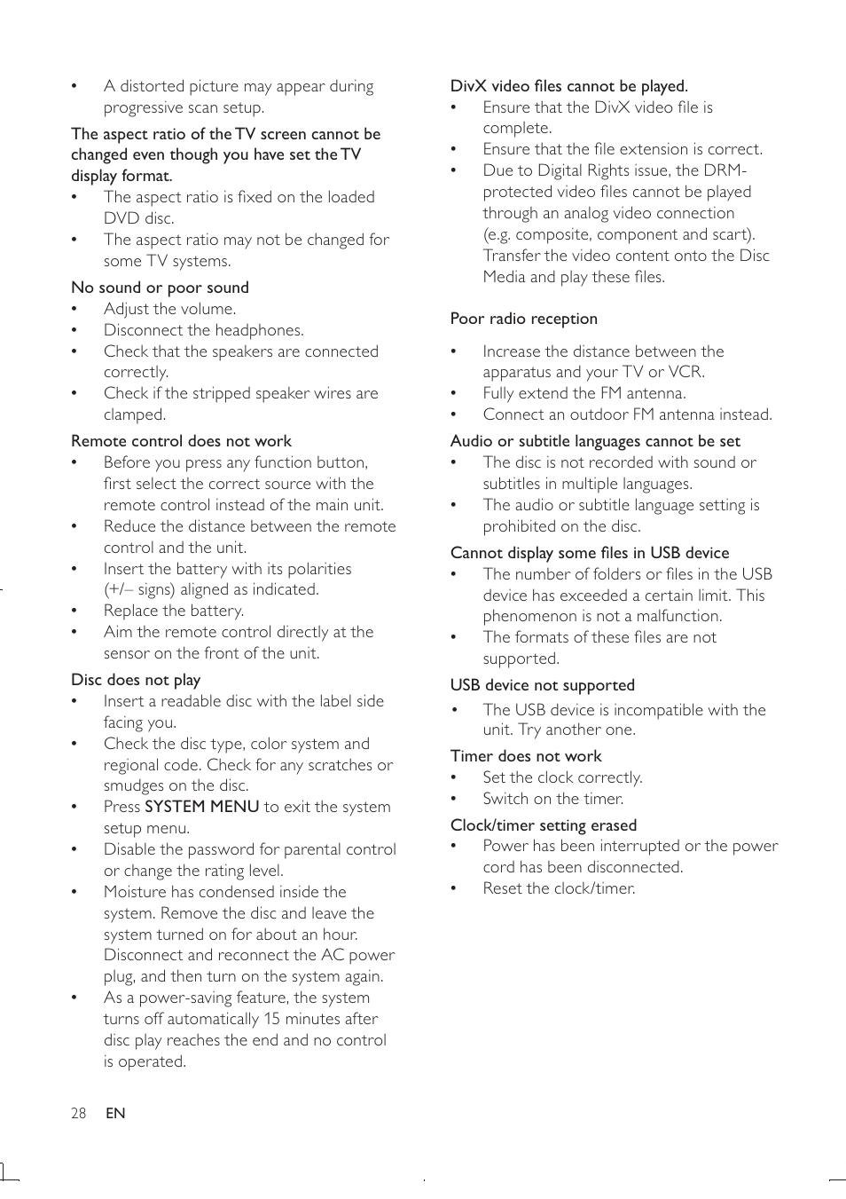 Philips DCD322/12 User Manual | Page 30 / 31