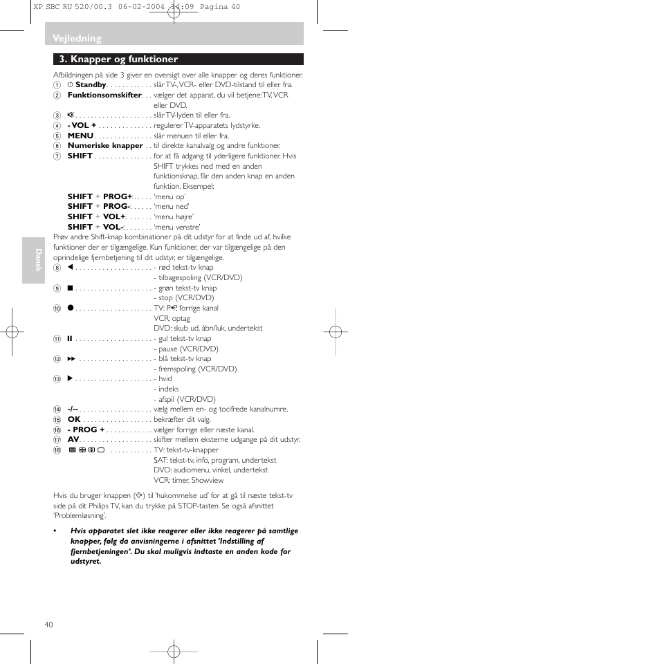 Philips SBC RU 520/00U User Manual | Page 40 / 78