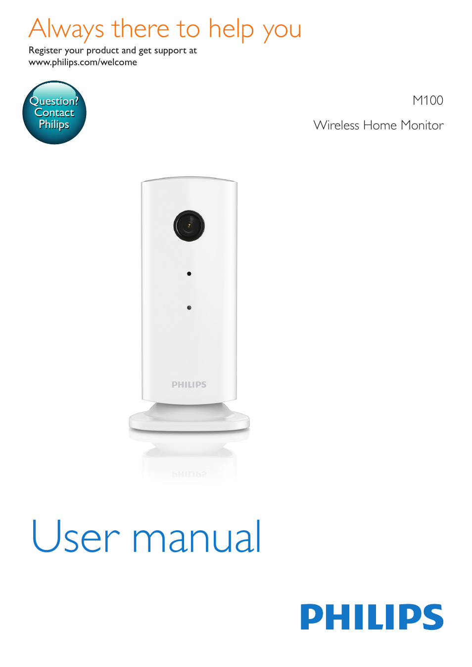 Philips WIRELESS HOME MONITOR M100 User Manual | 14 pages