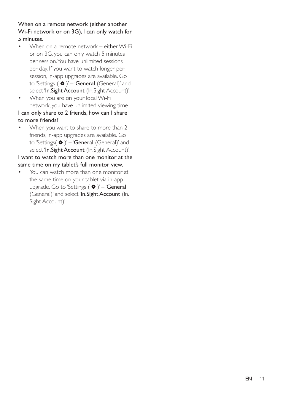 Philips WIRELESS HOME MONITOR M100 User Manual | Page 13 / 14