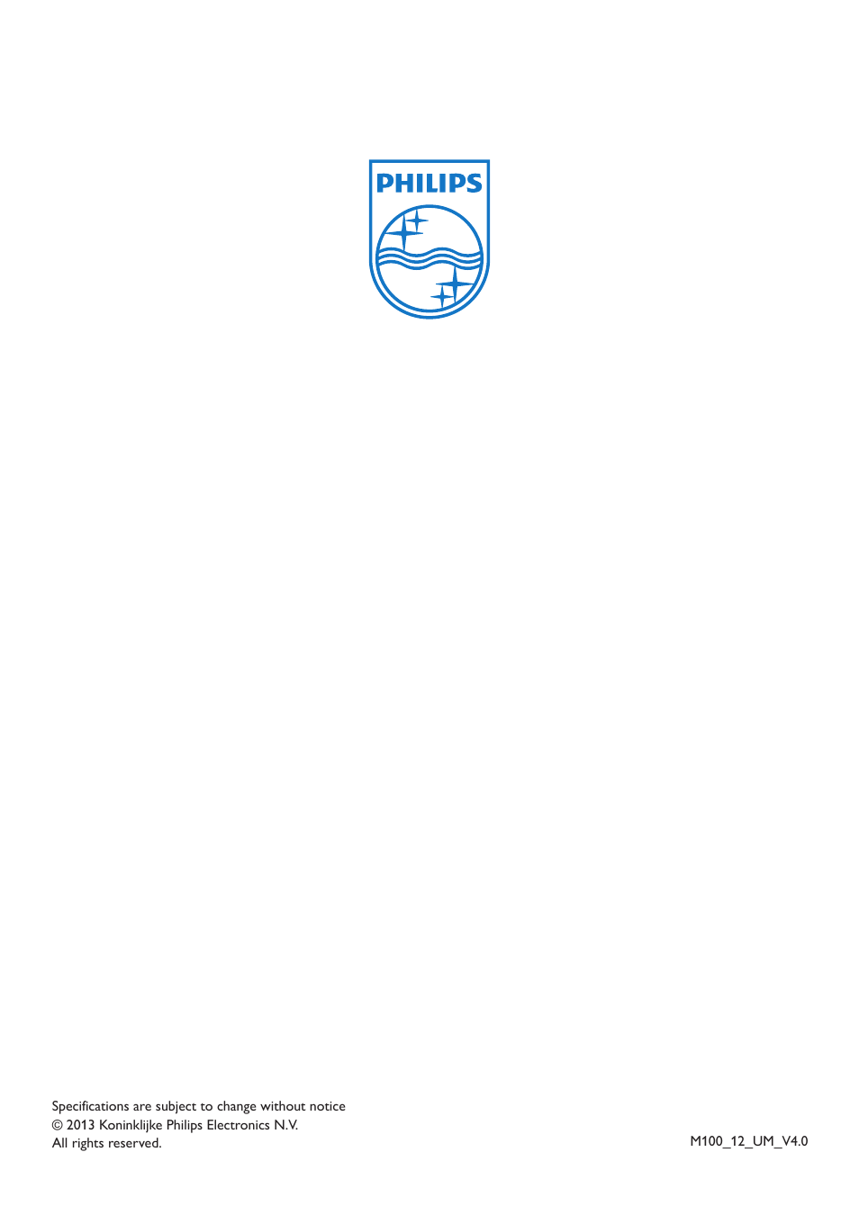 Philips WIRELESS HOME MONITOR M100 User Manual | Page 14 / 14
