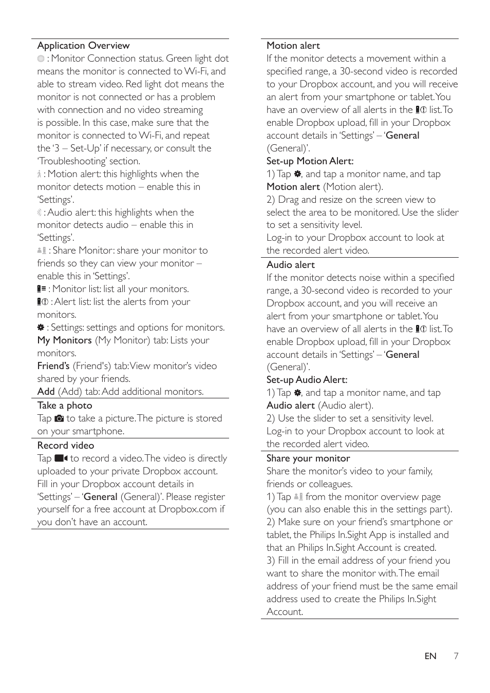 Philips WIRELESS HOME MONITOR M100 User Manual | Page 9 / 14