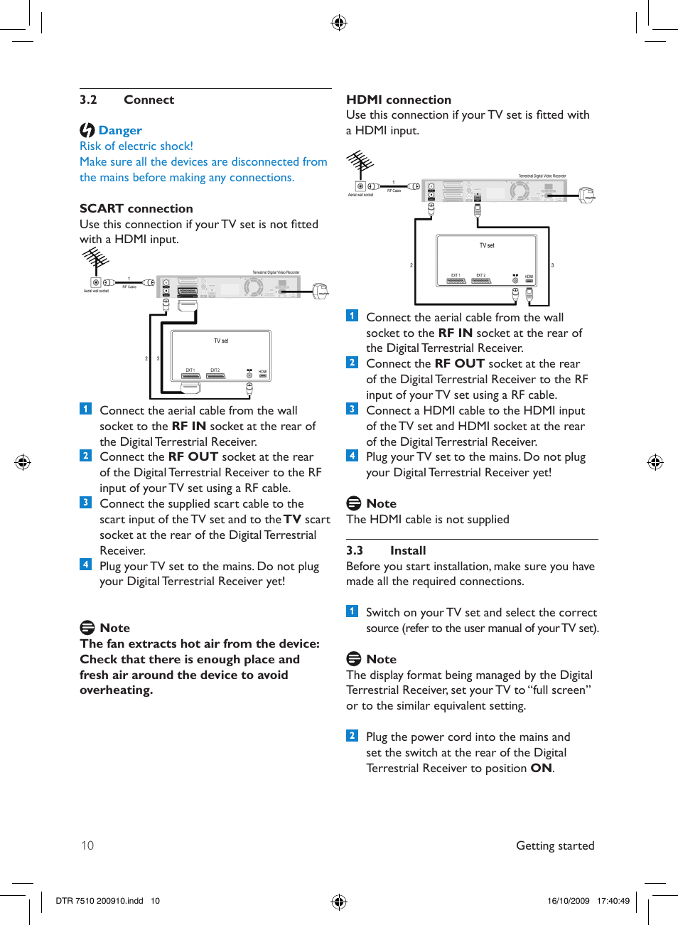 Philips DTR7510/05 User Manual | Page 10 / 60