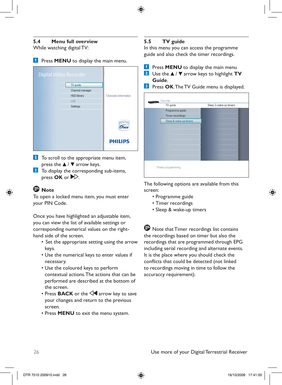 Philips DTR7510/05 User Manual | Page 26 / 60