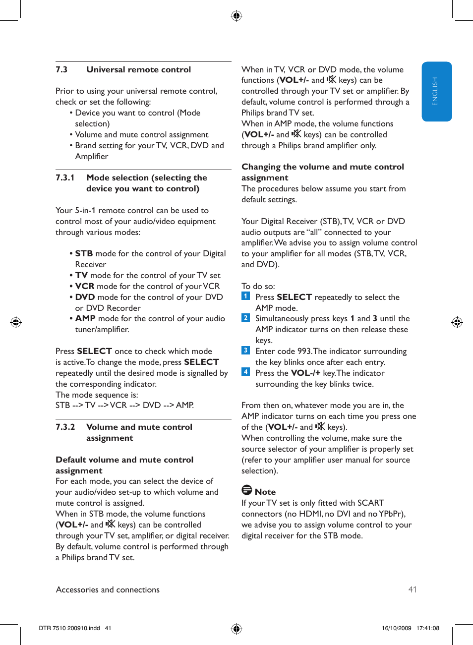 Philips DTR7510/05 User Manual | Page 41 / 60
