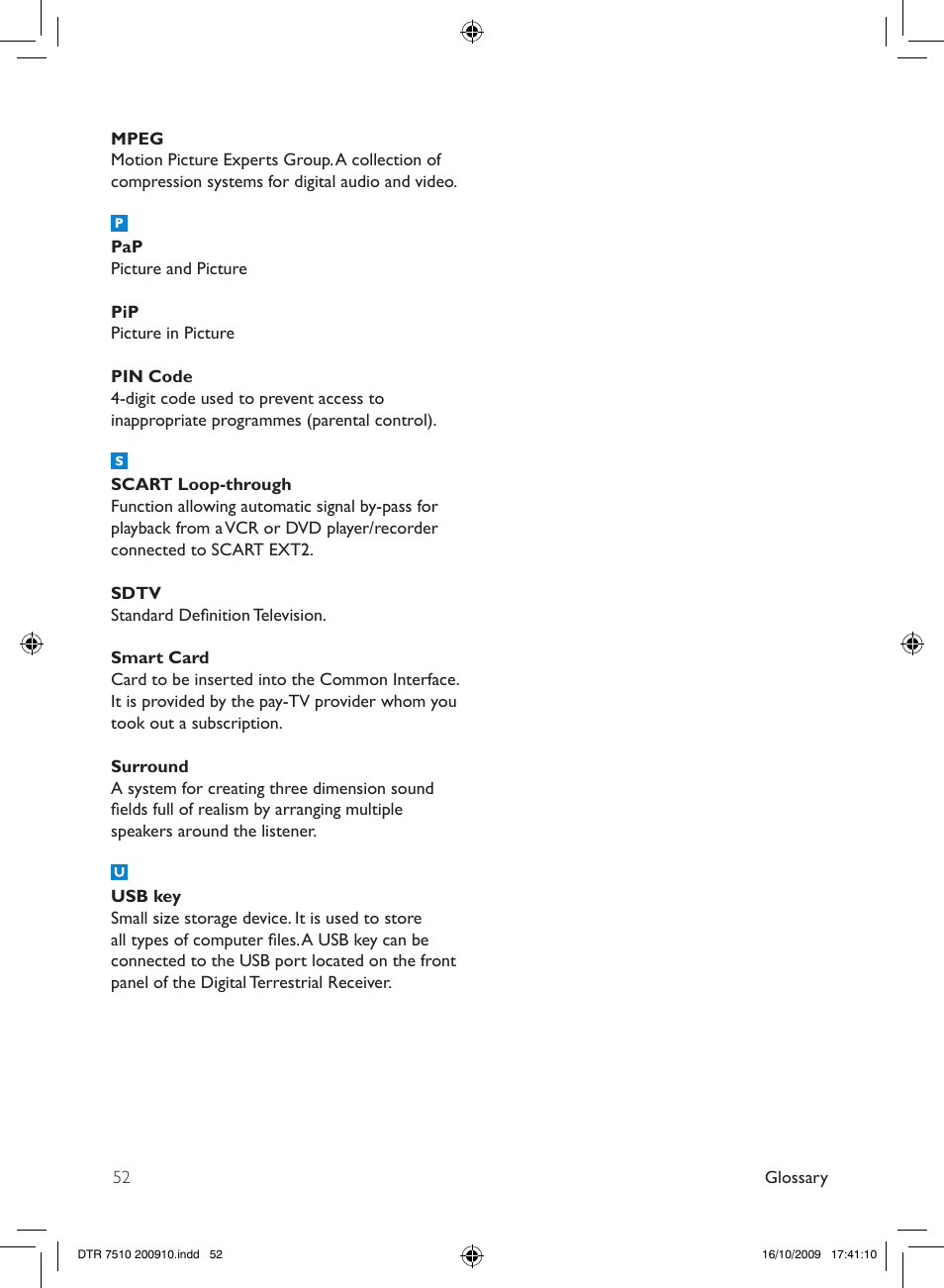 Philips DTR7510/05 User Manual | Page 52 / 60