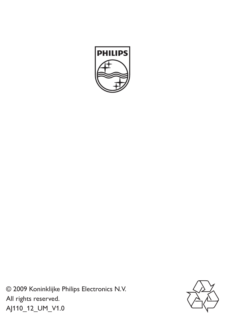 Philips AJ110 User Manual | Page 11 / 11