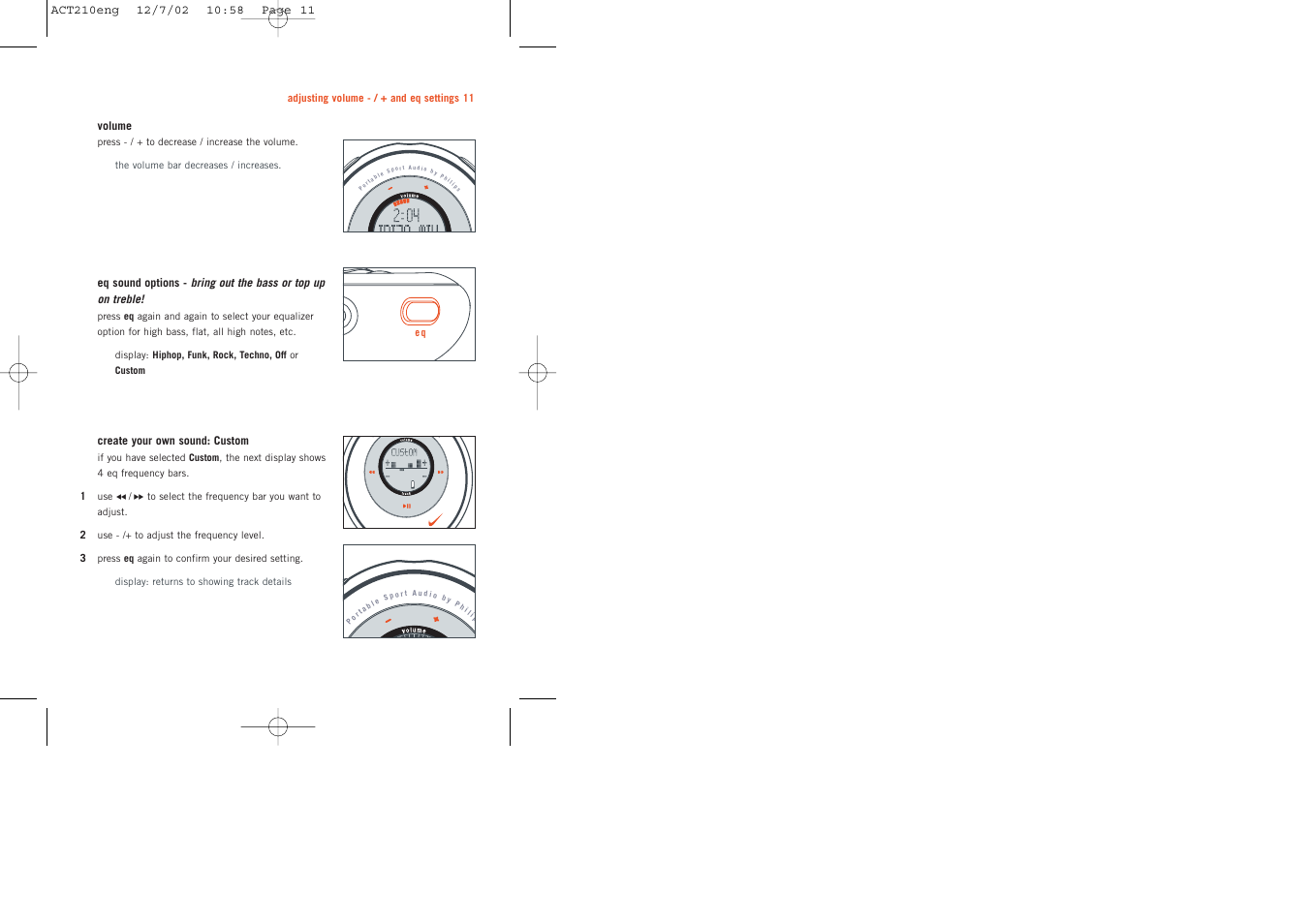 Philips ACT210 User Manual | Page 11 / 29