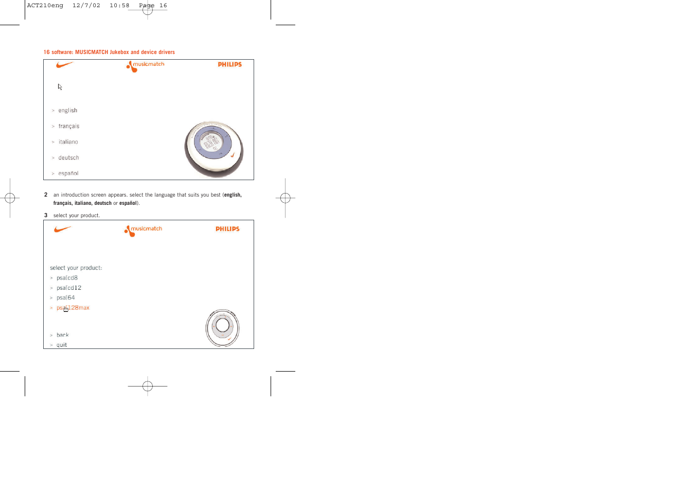 Philips ACT210 User Manual | Page 16 / 29