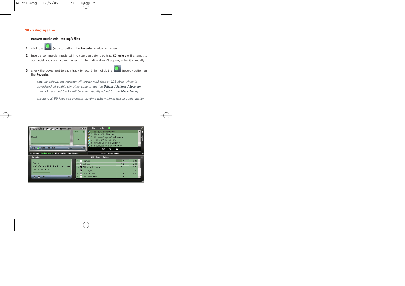 Philips ACT210 User Manual | Page 20 / 29