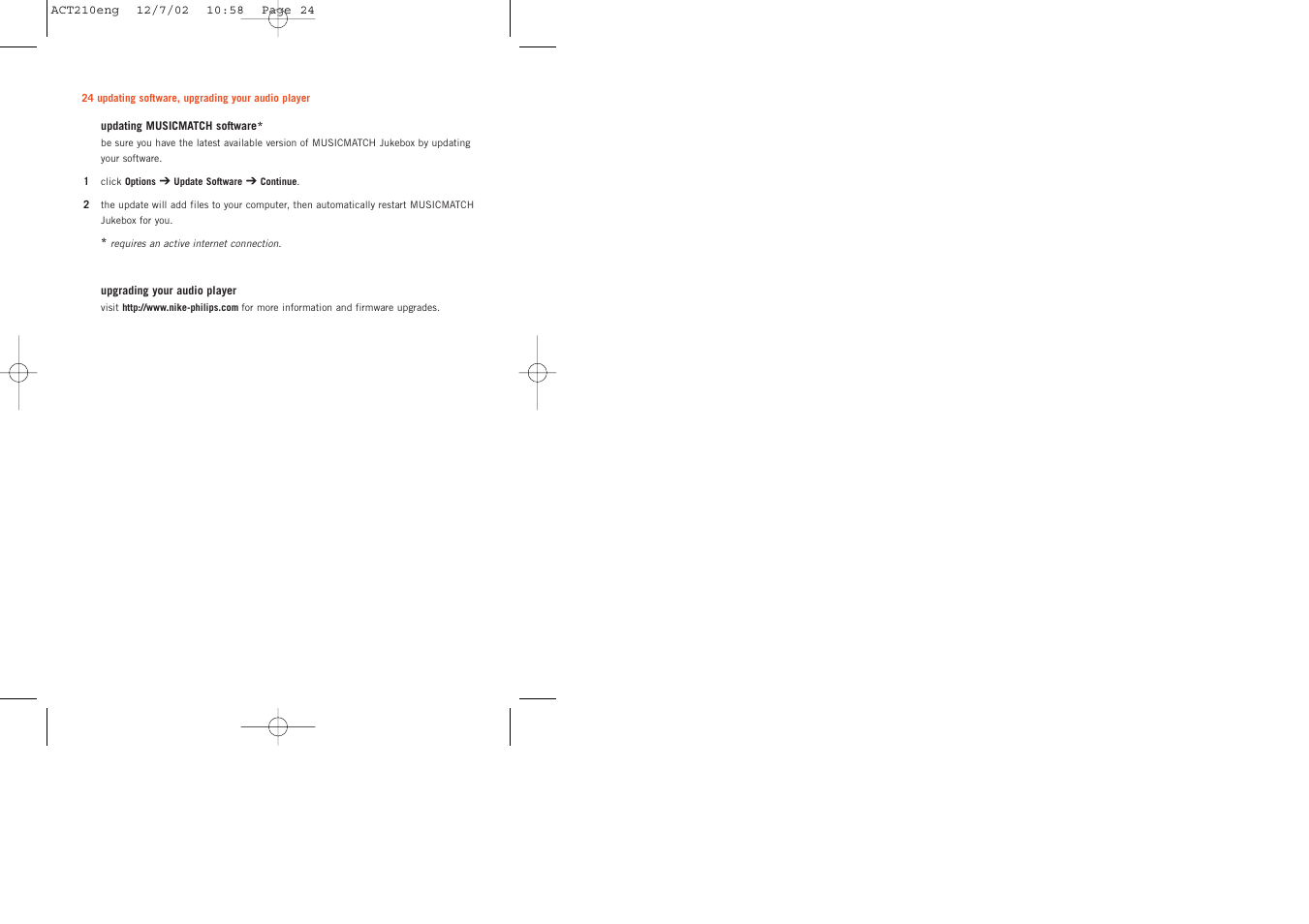 Philips ACT210 User Manual | Page 24 / 29