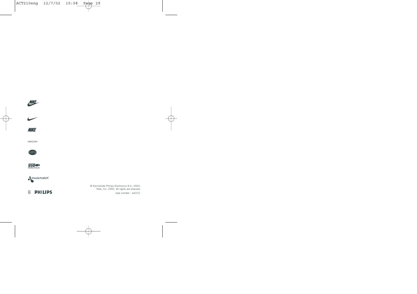 Philips ACT210 User Manual | Page 29 / 29