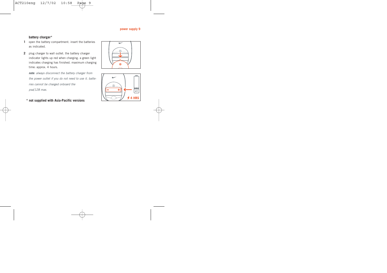 Philips ACT210 User Manual | Page 9 / 29
