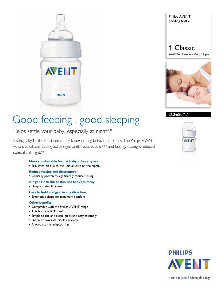 Philips Avent SCF680/17 User Manual | 3 pages