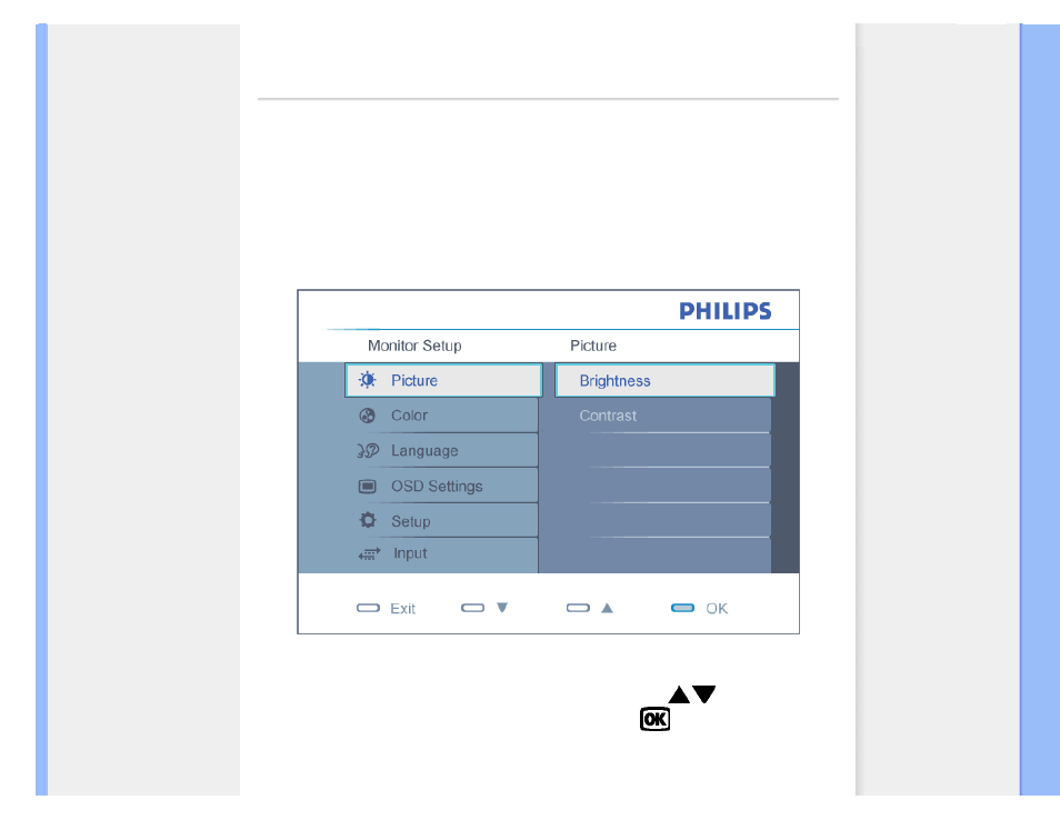 On-screen display, On-screen display (instellingen op het scherm) | Philips 190C8 User Manual | Page 73 / 112