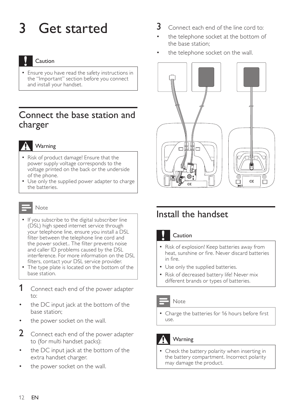 3 get started | Philips AQ95-56F-1224KR User Manual | Page 12 / 40