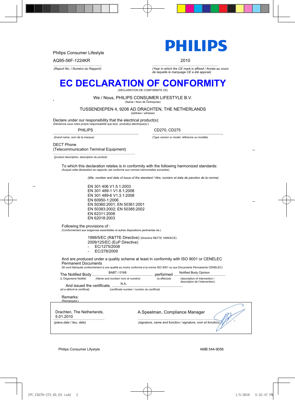 Philips AQ95-56F-1224KR User Manual | Page 2 / 40