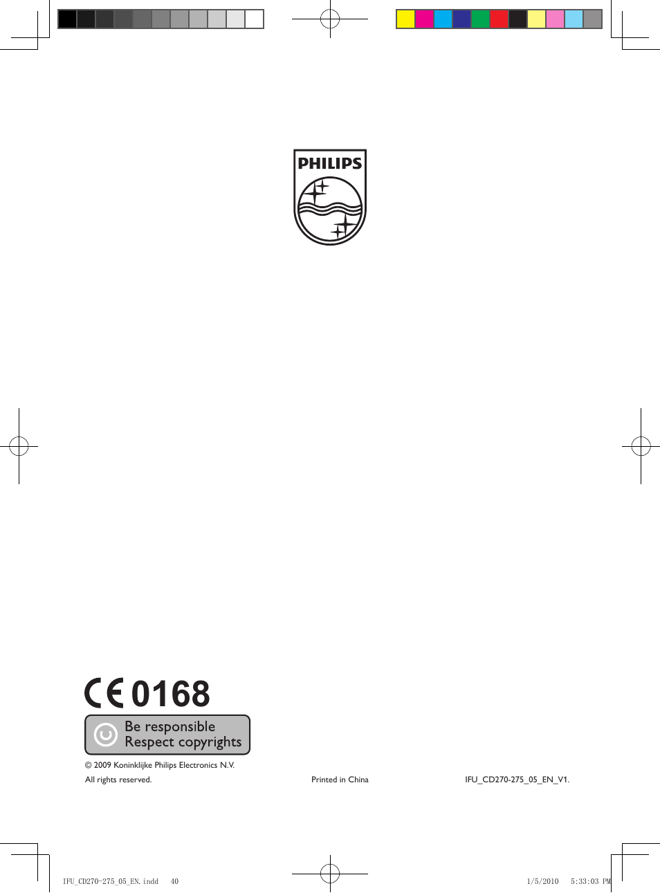 Philips AQ95-56F-1224KR User Manual | Page 40 / 40