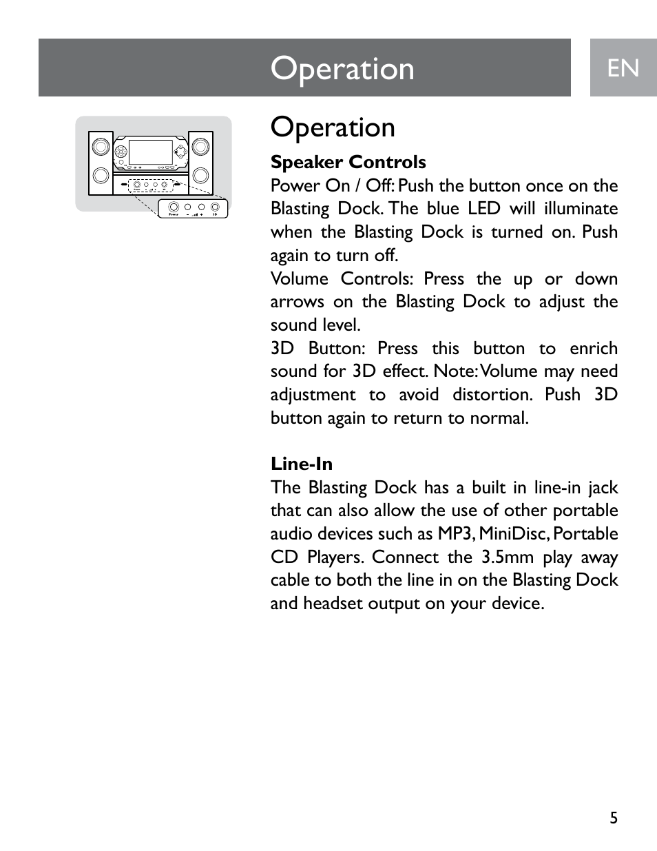 Operation | Philips SGP6031BB/27 User Manual | Page 5 / 22