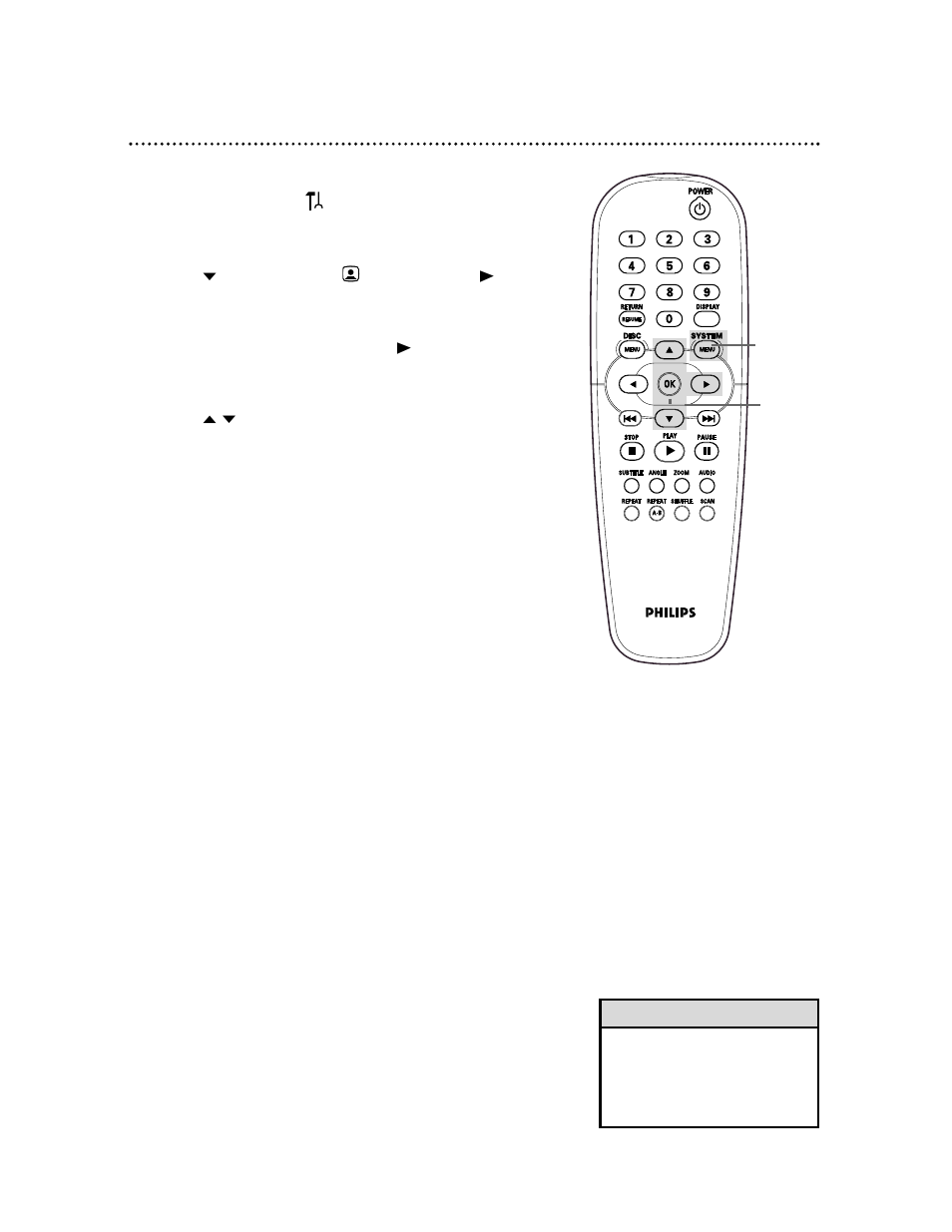 42 tv shape | Philips DVD712 User Manual | Page 42 / 56