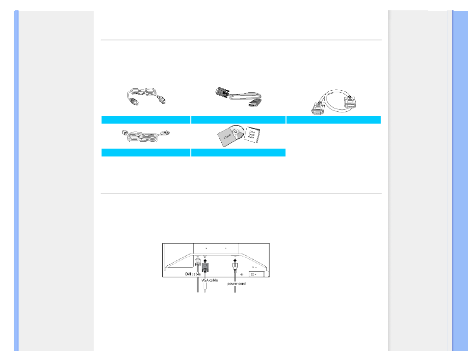 Configurar e ligar o monitor | Philips 200XW7 User Manual | Page 57 / 109