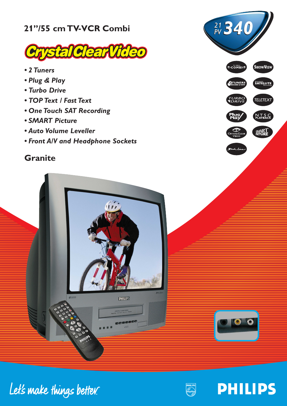 Philips Granite 21PV340 User Manual | 2 pages