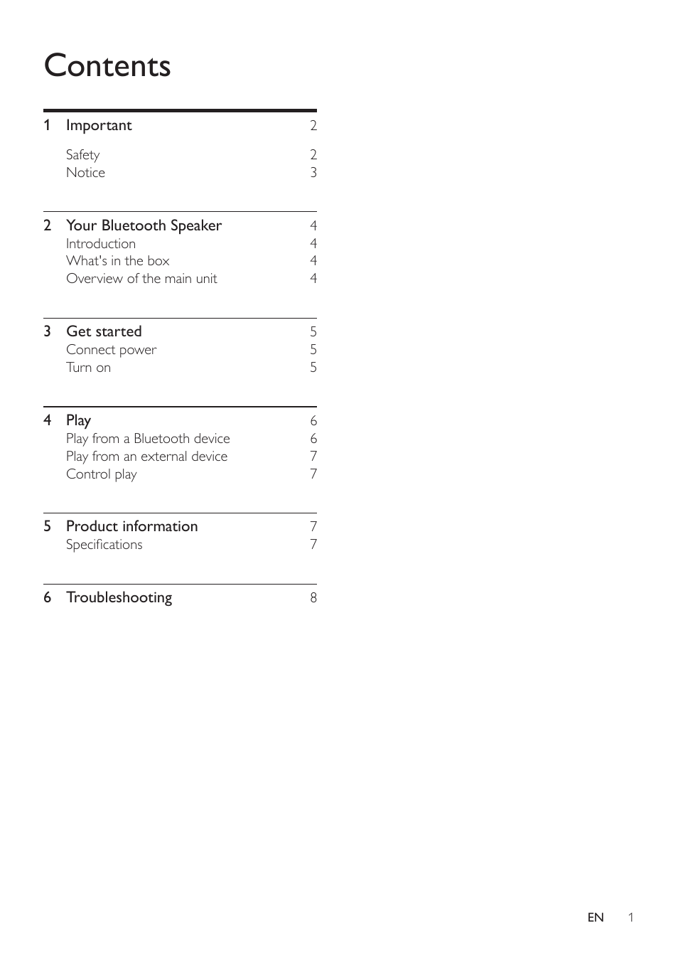 Philips SBT75/37 User Manual | Page 2 / 11