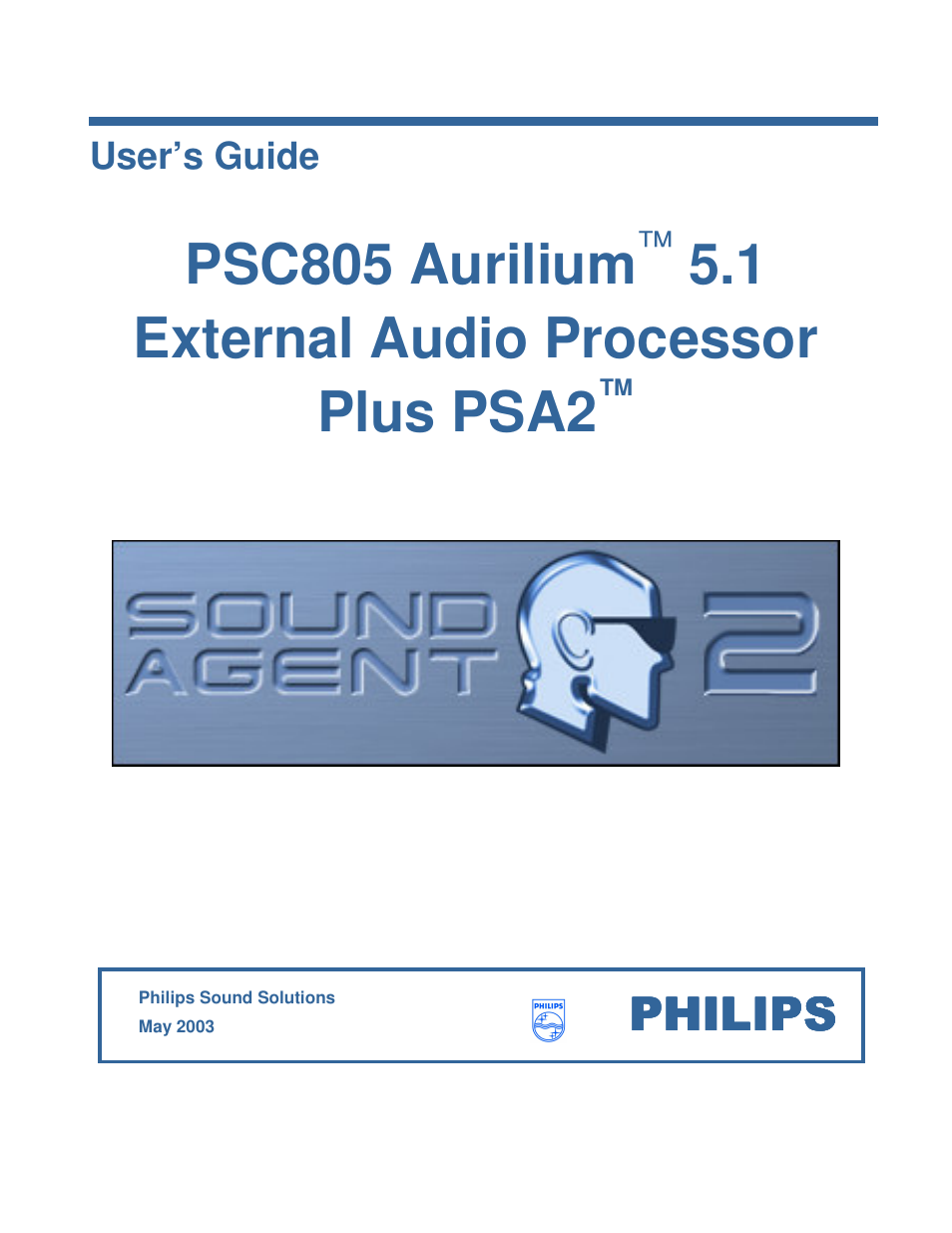 Philips AURILIUM PSC805 User Manual | 46 pages