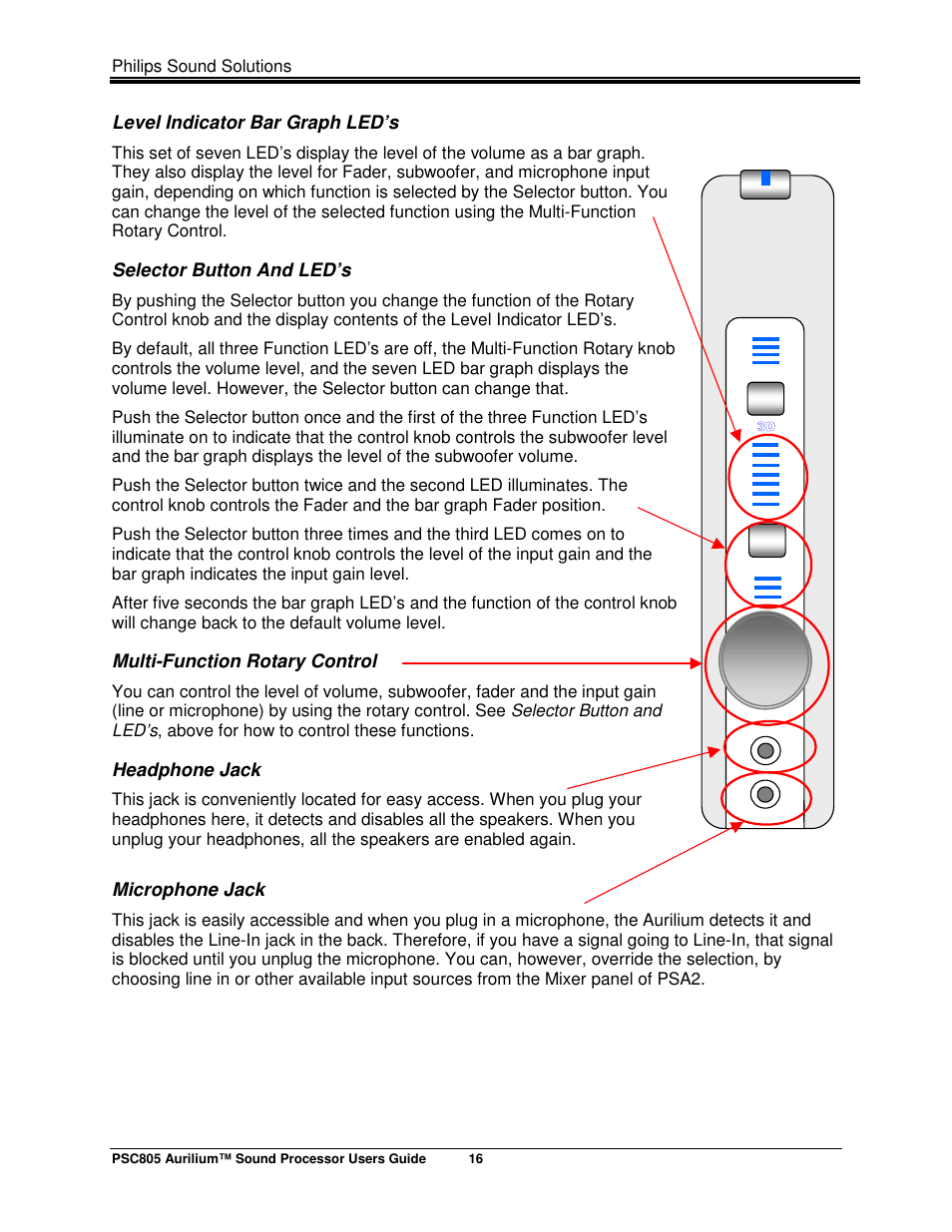 Philips AURILIUM PSC805 User Manual | Page 21 / 46