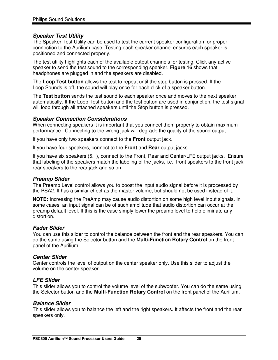 Philips AURILIUM PSC805 User Manual | Page 30 / 46