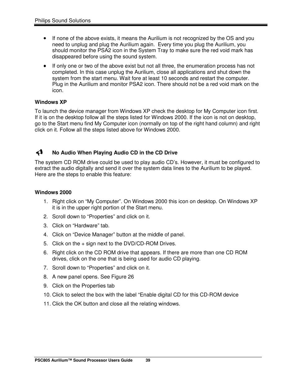 Philips AURILIUM PSC805 User Manual | Page 44 / 46