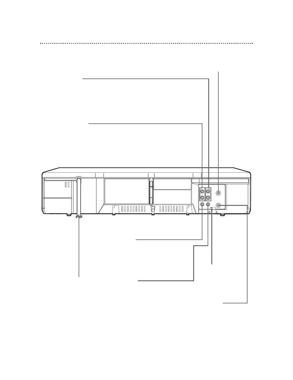 28 rear panel | Philips VR423CAT User Manual | Page 28 / 53