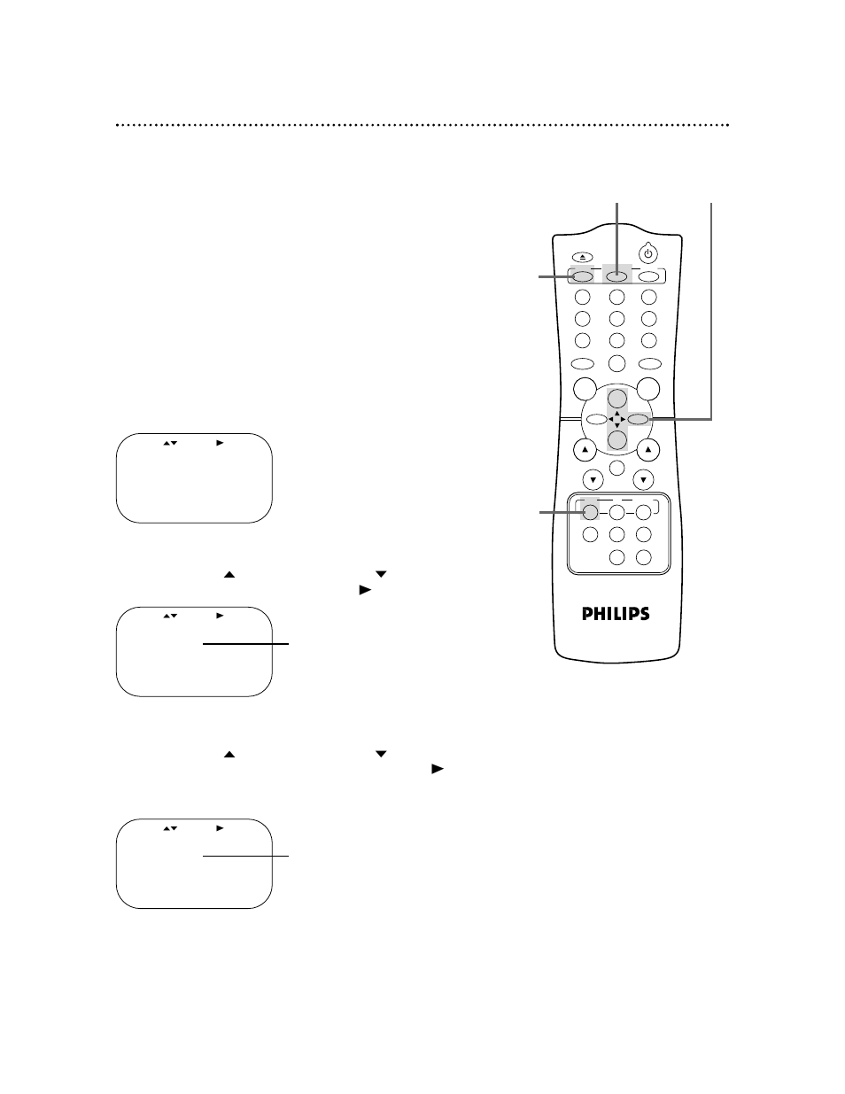 46 blue background | Philips VR423CAT User Manual | Page 46 / 53