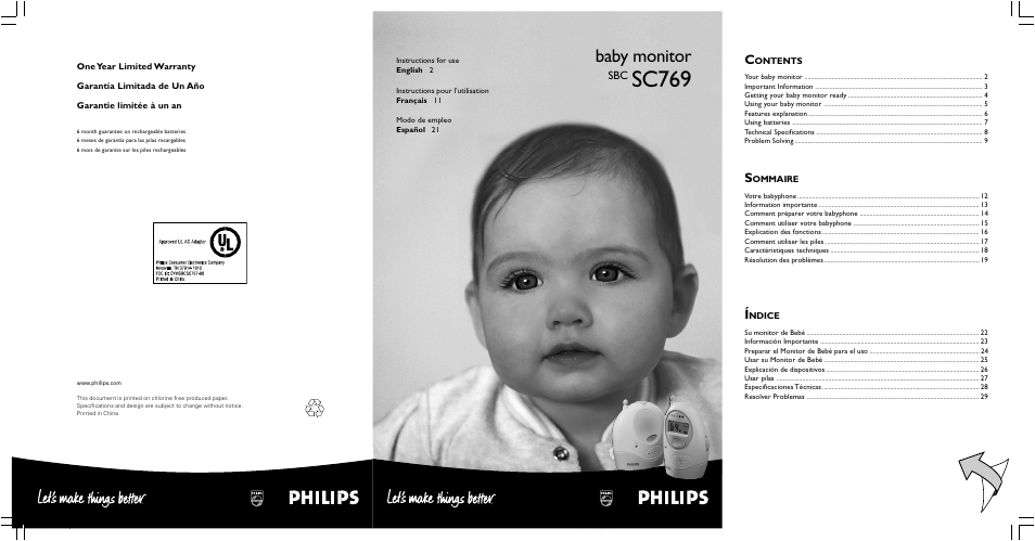 Philips SC769 User Manual | 16 pages