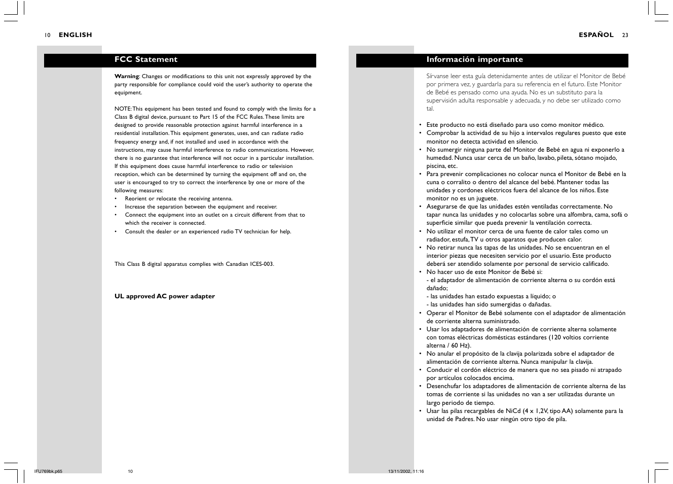 Philips SC769 User Manual | Page 10 / 16