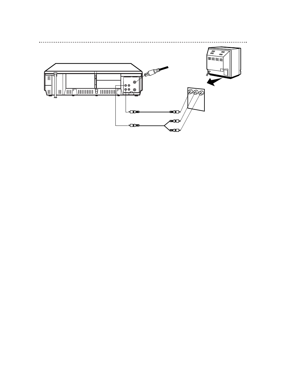 10 hookups with a stereo tv | Philips VR420CAT User Manual | Page 10 / 48