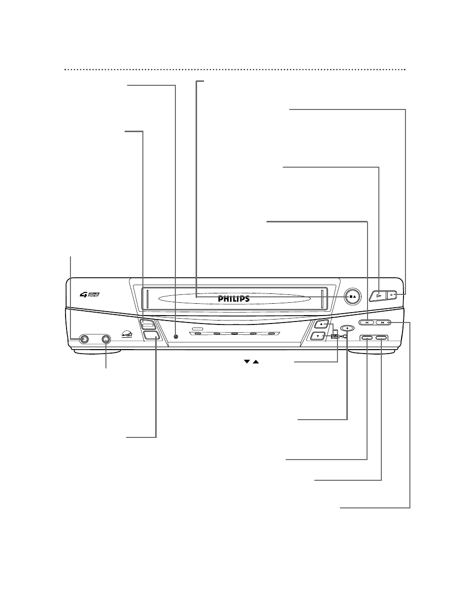 24 front panel | Philips VR420CAT User Manual | Page 24 / 48